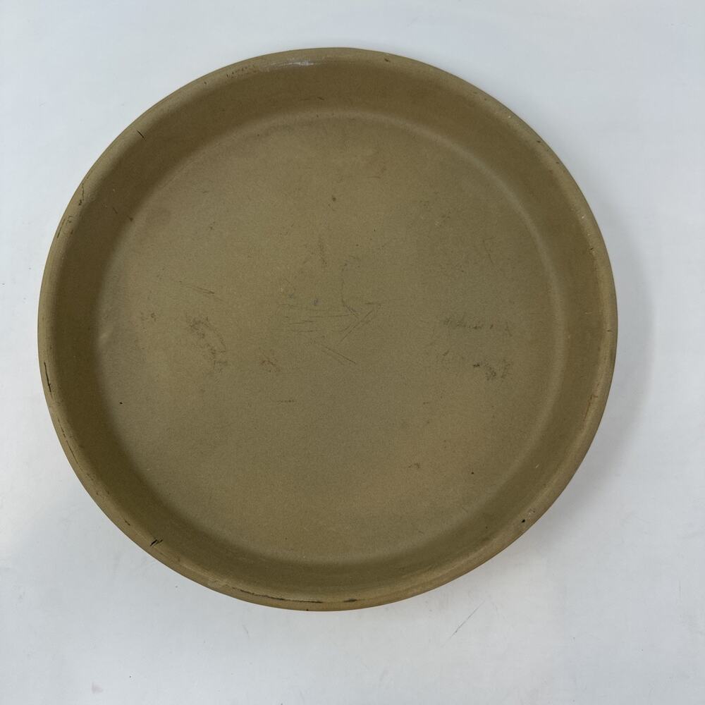 Pampered Chef 11" Family Heritage Round Stoneware Deep Dish Baker USA Made